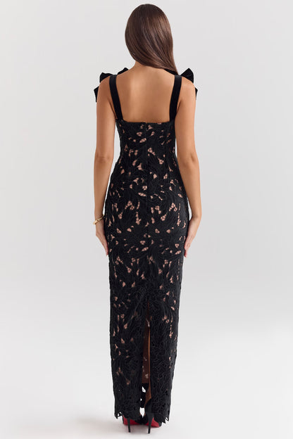 Carmine | Velvet Maxi Dress