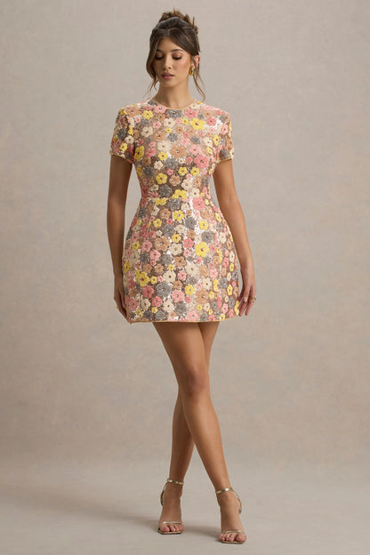 Pailettes Floreali Dress