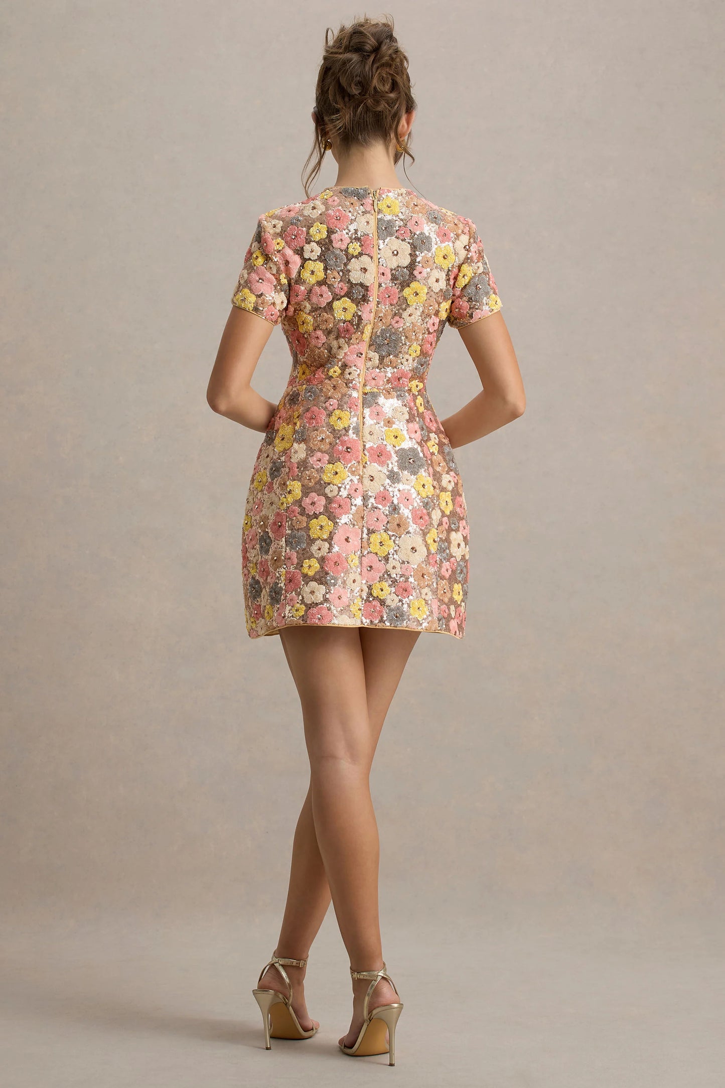 Pailettes Floreali Dress