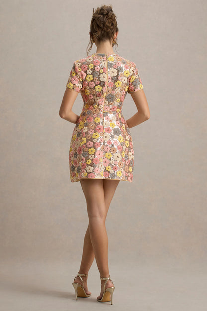 Pailettes Floreali Dress